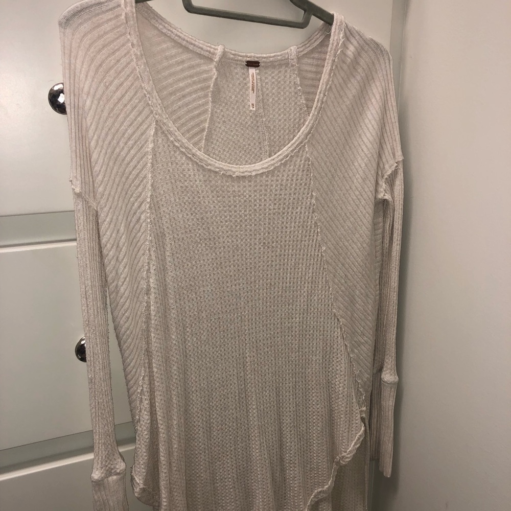 Free People White Sweater